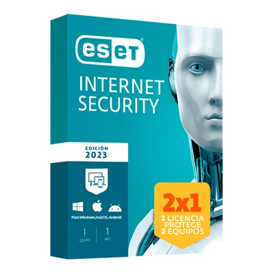 Adquiere tu Antivirus ESET Internet Security 2x1 2023 en nuestra tienda informática online o revisa más modelos en nuestro catálogo de Antivirus ESET