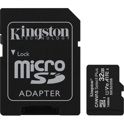 Adquiere tu Memoria Micro SD Kingston Canvas Select 32GB Con Adaptador SD en nuestra tienda informática online o revisa más modelos en nuestro catálogo de Memorias Flash Kingston