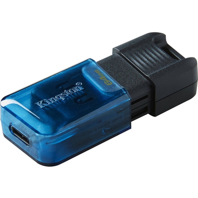 Adquiere tu Memoria USB Kingston DataTraveler 80 M 64GB USB-C 3.2 Gen 1 Azul en nuestra tienda informática online o revisa más modelos en nuestro catálogo de Memorias USB Kingston