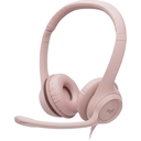 Auricular Con Micrófono Logitech H390 USB Rosado