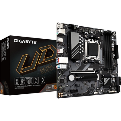 Adquiere tu Placa Gigabyte B650M K AMD B650 AM5 DDR5 HDMI Displayport en nuestra tienda informática online o revisa más modelos en nuestro catálogo de Placas Madre Gigabyte