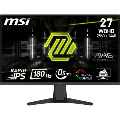 Adquiere tu Monitor Plano MSI MAG-275QF 27" WQHD 180Hz 0.5 ms HDMI DP en nuestra tienda informática online o revisa más modelos en nuestro catálogo de Monitores MSI 