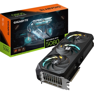 Adquiere tu Tarjeta De Video Gigabyte GeForce RTX 5080 GAMING OC 16GB en nuestra tienda informática online o revisa más modelos en nuestro catálogo de Tarjetas de Video Gigabyte