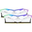 Kit RAM TeamGroup DELTA RGB DDR5 32GB 2x16GB 6000MHz White