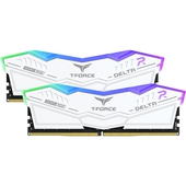 Kit RAM TeamGroup DELTA RGB DDR5 32GB 2x16GB 6000MHz White