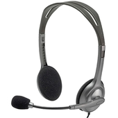 Auriculares Con Micrófono Logitech H111 Silver Plug 3.5mm