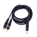 Cable De Audio 1 Plug 3.5mm a 2 RCA Trautech De 3 Metros