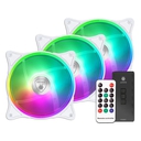 Kit 3 Fans ARGB Antryx Spectrum 310 White 120mm C/Control