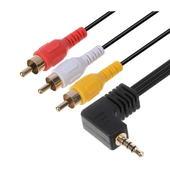 Cable A/V De 1 Plug 3.5mm a 3 RCA Trautech De 1.80 Metros