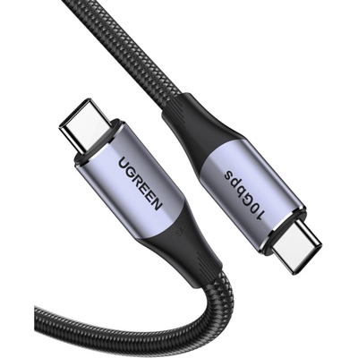 Adquiere tu Cable USB-C 3.1 Gen 2 Ugreen De 1 Metro PD100W 10Gbps en nuestra tienda informática online o revisa más modelos en nuestro catálogo de Cables de Datos y Carga Ugreen