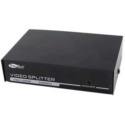 Adquiere tu Splitter VGA 1x2 TrauTech 200MHz en nuestra tienda informática online o revisa más modelos en nuestro catálogo de Splitters y Conmutadores TrauTech