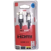 Cable HDMI a Mini HDMI Netcom De 2 Metros 4K 60Hz v2.0