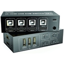 Conmutador KVM 4x1 USB y HDMI Netcom Para Controlar 4 PCs