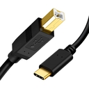 Cable Para Impresora USB C a USB B TrauTech De 1.8 Metros