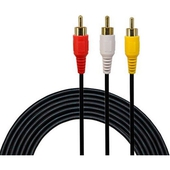 Cable De Audio y Video RCA Trautech De 3 Mts