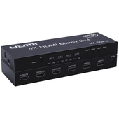 Matrix HDMI v2.0 De 2 Entradas y 4 Salidas Netcom