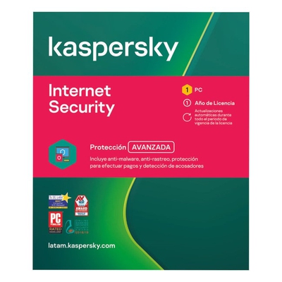 Adquiere tu Antivirus Kaspersky Internet Security 2023 ESD 1 PC 1 Año en nuestra tienda informática online o revisa más modelos en nuestro catálogo de Antivirus Kaspersky 