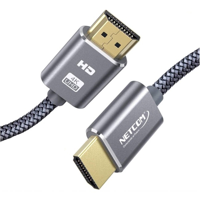 Adquiere tu Cable HDMI Enmallado Netcom 4K 60Hz v2.0 de 1.80 mts en nuestra tienda informática online o revisa más modelos en nuestro catálogo de Cables de Video Netcom