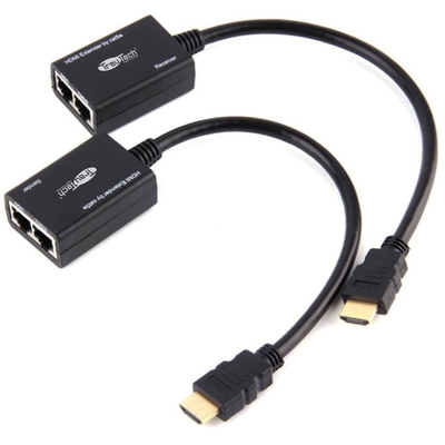 Adquiere tu Extensor Pasivo HDMI Vía Ethernet TrauTech 30mts en nuestra tienda informática online o revisa más modelos en nuestro catálogo de Adaptadores Extensores TrauTech