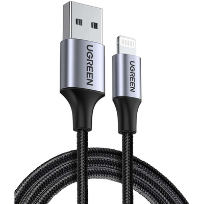 Adquiere tu Cable Lightning a USB-A 2.0 Ugreen De 1.50 Metros en nuestra tienda informática online o revisa más modelos en nuestro catálogo de Cables de Datos y Carga Ugreen
