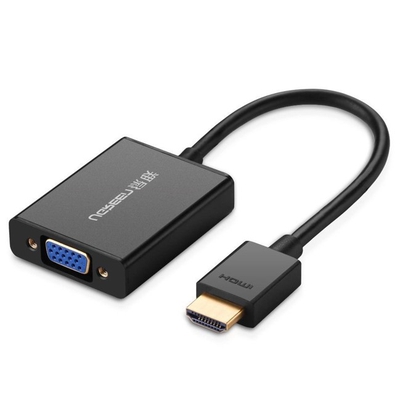 Adquiere tu Adaptador HDMI Macho a VGA Hembra Con Audio 3.5mm Ugreen en nuestra tienda informática online o revisa más modelos en nuestro catálogo de Adaptador Convertidor Ugreen