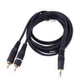 Cable De Audio 1 Plug 3.5mm a 2 RCA Trautech De 7 Metros