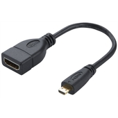 Adaptador Micro HDMI Macho a HDMI Hembra TrauTech