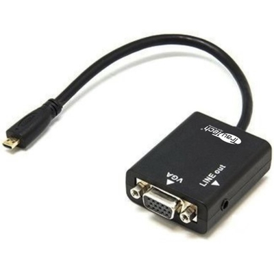 Adquiere tu Adaptador Micro HDMI a VGA y Audio 3.5mm TrauTech en nuestra tienda informática online o revisa más modelos en nuestro catálogo de Adaptador Convertidor TrauTech