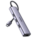 Hub USB C 4 en 1 De 3 Puertos USB-A 3.0 y 1 Ethernet Ugreen