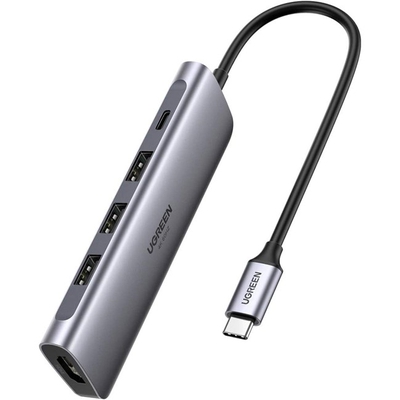 Adquiere tu Adaptador Multipuertos 5 en 1 Ugreen USB C PD100W HDMI USB-A en nuestra tienda informática online o revisa más modelos en nuestro catálogo de Adaptadores Multipuerto Ugreen