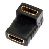 Adaptador Empalme HDMI Hembra a HDMI Hembra Tipo L Trautech