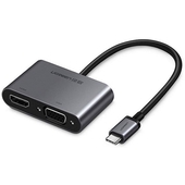 Adapator USB C a HDMI y VGA Ugreen PD100W