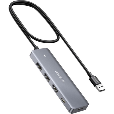 Adquiere tu Hub USB 3.0 Ugreen 3 USB-A y 1 USB-C Aluminio en nuestra tienda informática online o revisa más modelos en nuestro catálogo de Hubs USB Ugreen