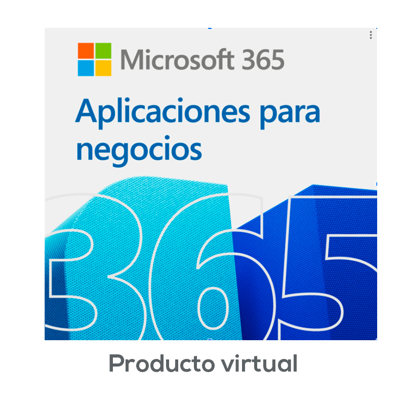 Microsoft Office 365 Aplicaciones Para Empresas, Licencia Virtual (ESD) 1  año, 1 PC