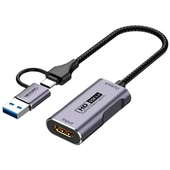 Capturador De Video HDMI Vía USB-A y USB-C 3.0 Netcom 4K
