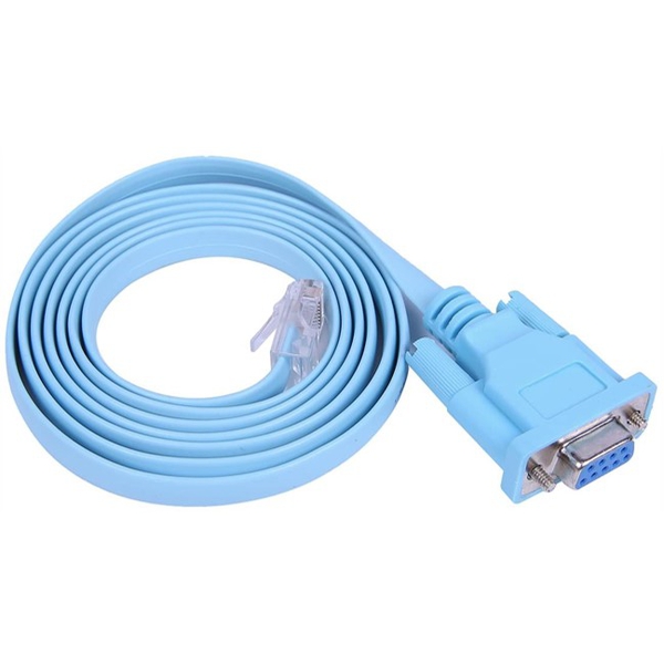 Cable Serial DB9 Serial Hembra a RJ45 TrauTech De 1.80 Mts