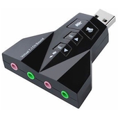 Adaptador De Audio y Micrófono USB 4 Canales 3.5mm TrauTech