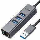 Hub USB 3.0 De 3 Puertos USB 3.0 y 1 Puerto RJ45 Gigabit Netcom
