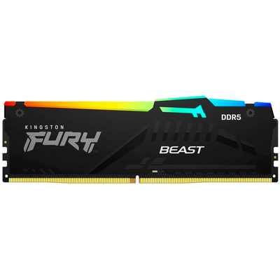 Adquiere tu Memoria Kingston Fury Beast 16GB RGB DDR5 6000MHz CL36 1.35V en nuestra tienda informática online o revisa más modelos en nuestro catálogo de DIMM DDR5 Kingston