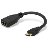 Adaptador Mini HDMI Macho a HDMI Hembra TrauTech