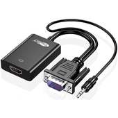 Adaptador VGA a HDMI Con Audio TrauTech