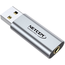 Adaptador Audio y Micrófono USB a 3.5mm TRRS 1 Canal Netcom