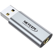 Adaptador Audio y Micrófono USB a 3.5mm TRRS 1 Canal Netcom