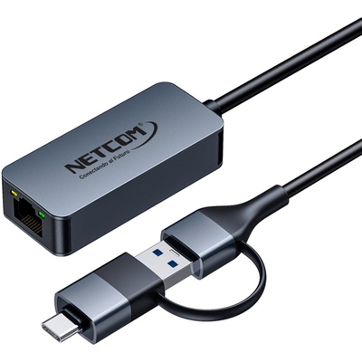 Adquiere tu Adaptador USB 3.0 y USB C a Ethernet Netcom 2.5 Gbps en nuestra tienda informática online o revisa más modelos en nuestro catálogo de USB a Ethernet Netcom