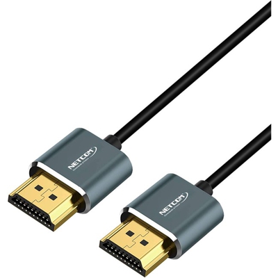 Adquiere tu Cable Slim HDMI Netcom 4K 60Hz v2.0 de 8 mts en nuestra tienda informática online o revisa más modelos en nuestro catálogo de Cables de Video Netcom
