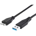 Cable USB-A 3.0 a Micro USB-B De 10 Pines Netcom 1 Metro