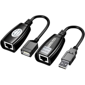Extensor USB 2.0 Vía Ethernet TrauTech 50 Mts