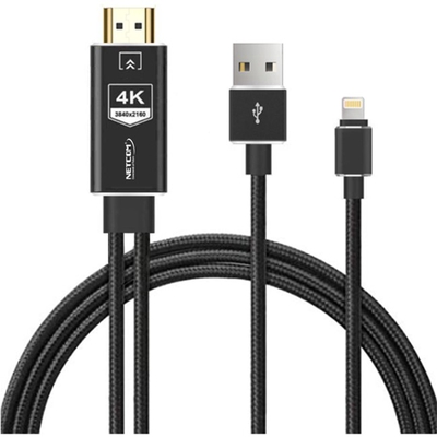 Adquiere tu Cable Adaptador Lightning a HDMI De 1.8 mts Netcom 4K 60Hz en nuestra tienda informática online o revisa más modelos en nuestro catálogo de Adaptador Convertidor Netcom