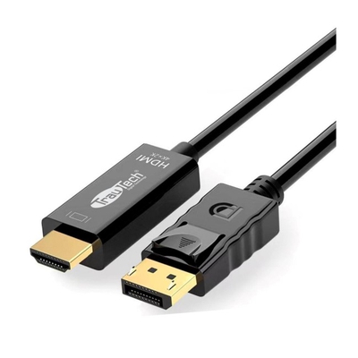 Adquiere tu Cable DisplayPort a HDMI Trautech De 1.80 Metros 4K 30Hz en nuestra tienda informática online o revisa más modelos en nuestro catálogo de Cables de Video TrauTech