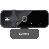 Webcam 2K Teros TE-9072 30fps Con Micrófono Incluye Trípode